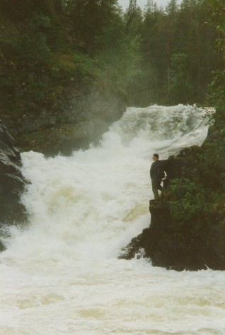 at high water level