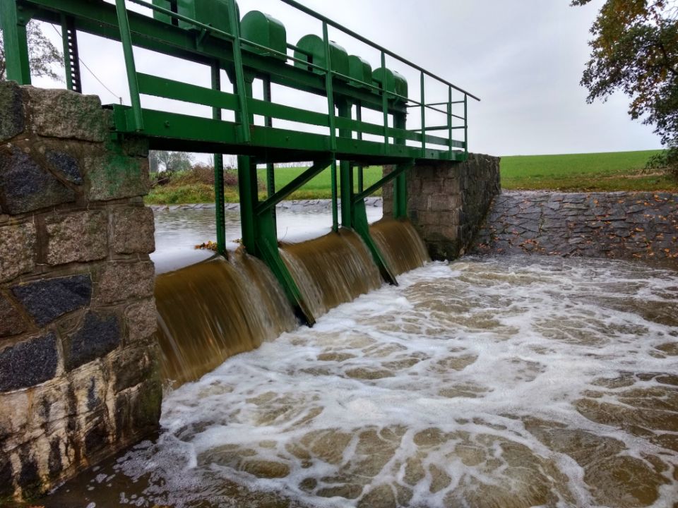 Vlkava, small stream in Central Bohemia. Movie: https://youtu.be/E8Y-wYAm2mM