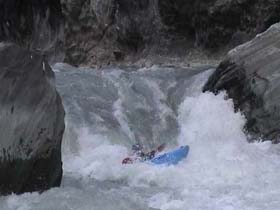 Greg in the thick of things on the Kali Gandaki